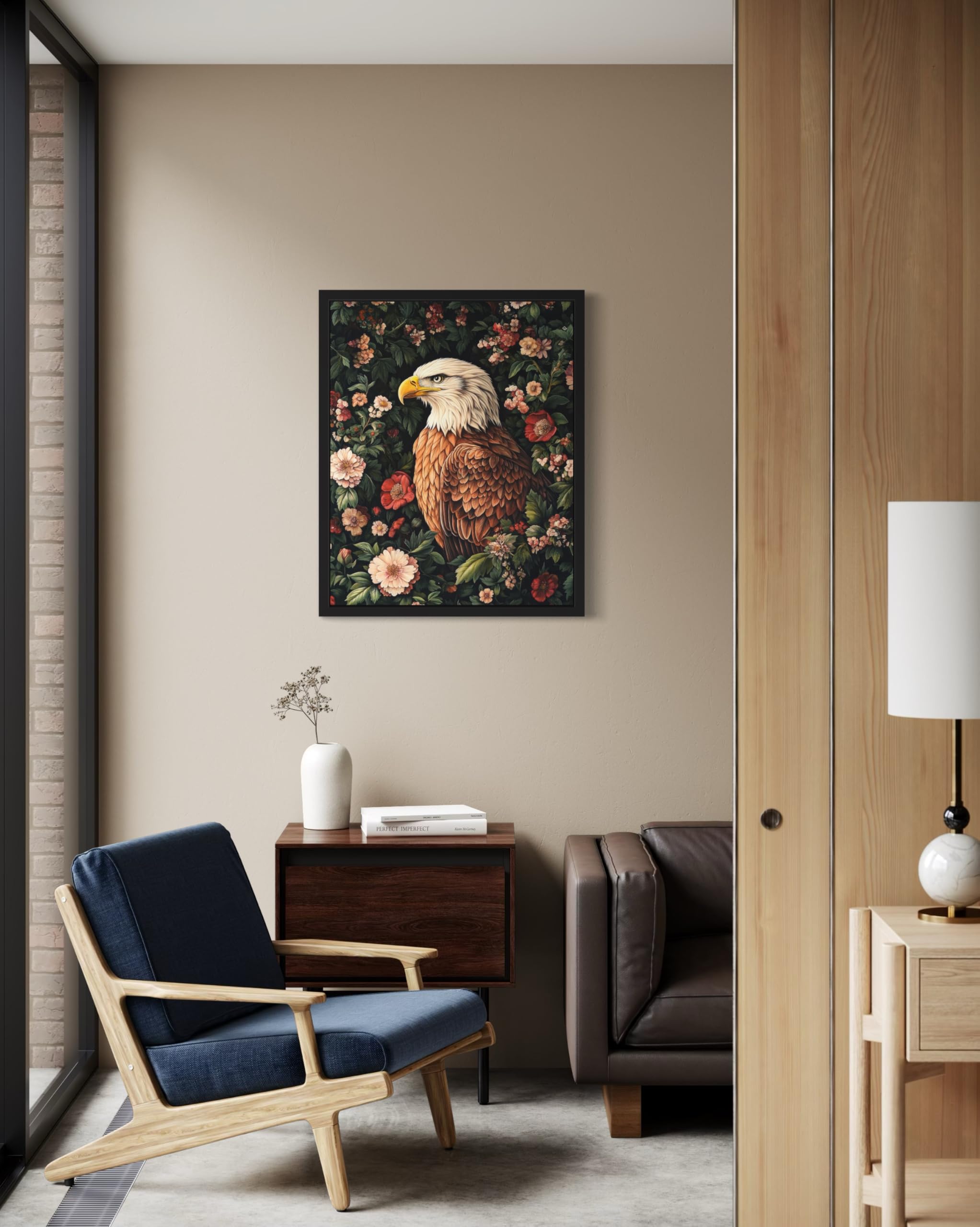 Amazon.com: Eagle Black Framed Art Print Poster, William Morris